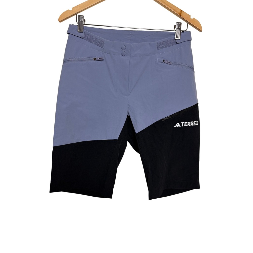 Adidas Terrex W Xperior Hiking Shorts Silver Violet Black Womens Size S